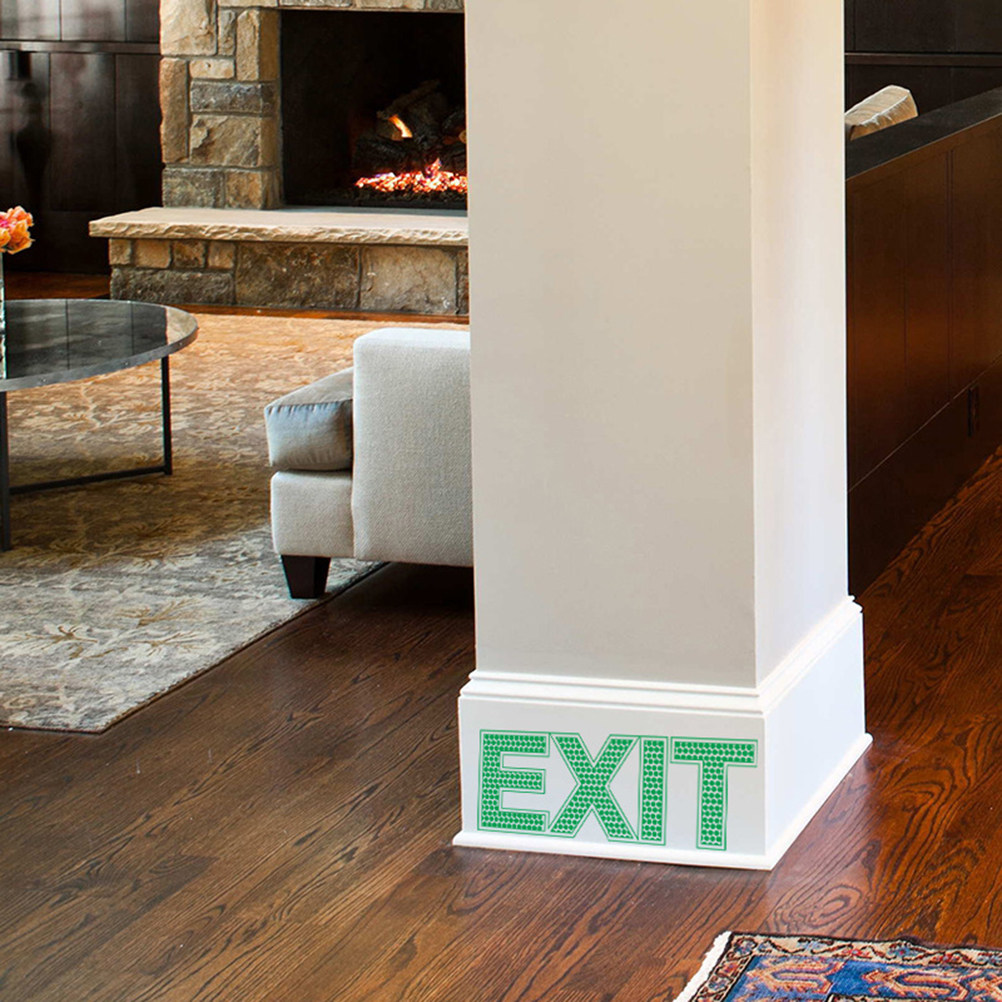 Exit Wall Sticker Luminous Eme - Emergency Exit Sign 评论和价格