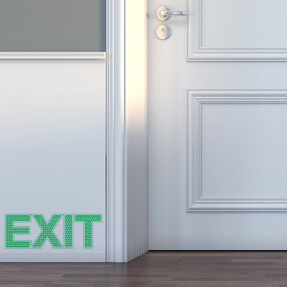 Exit Wall Sticker Luminous Eme - Emergency Exit Sign 评论和价格